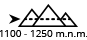  1100 - 1250 m.n.m.
